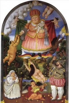 Fernando Botero Werke - Himmlisches Portal Fernando Botero